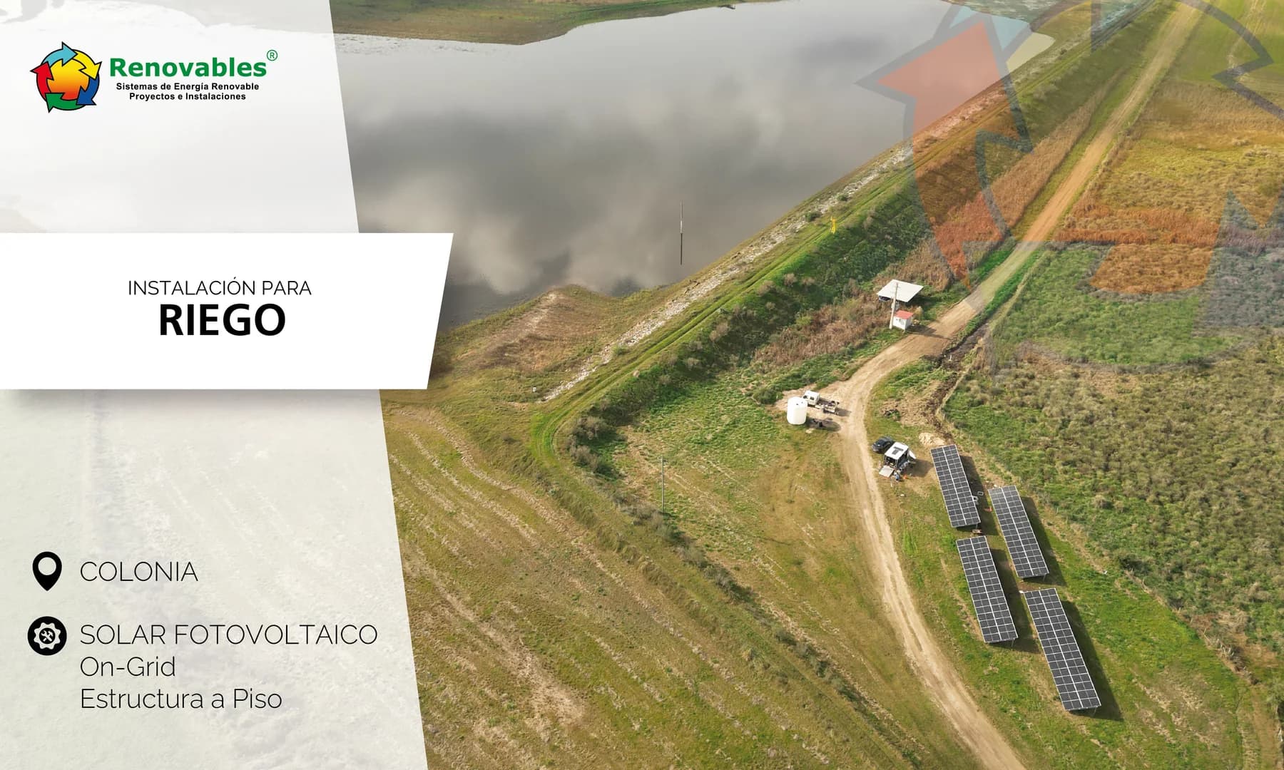 Generación solar para riego, Colonia